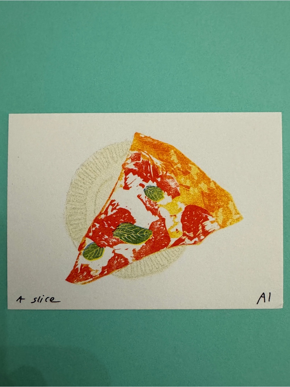 Anastasia Inciardi PIZZA SLICE MINI PRINT
